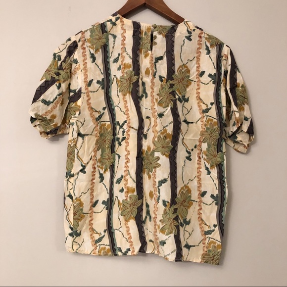 Oscar de la Renta Silk Blouse - Picture 2 of 4